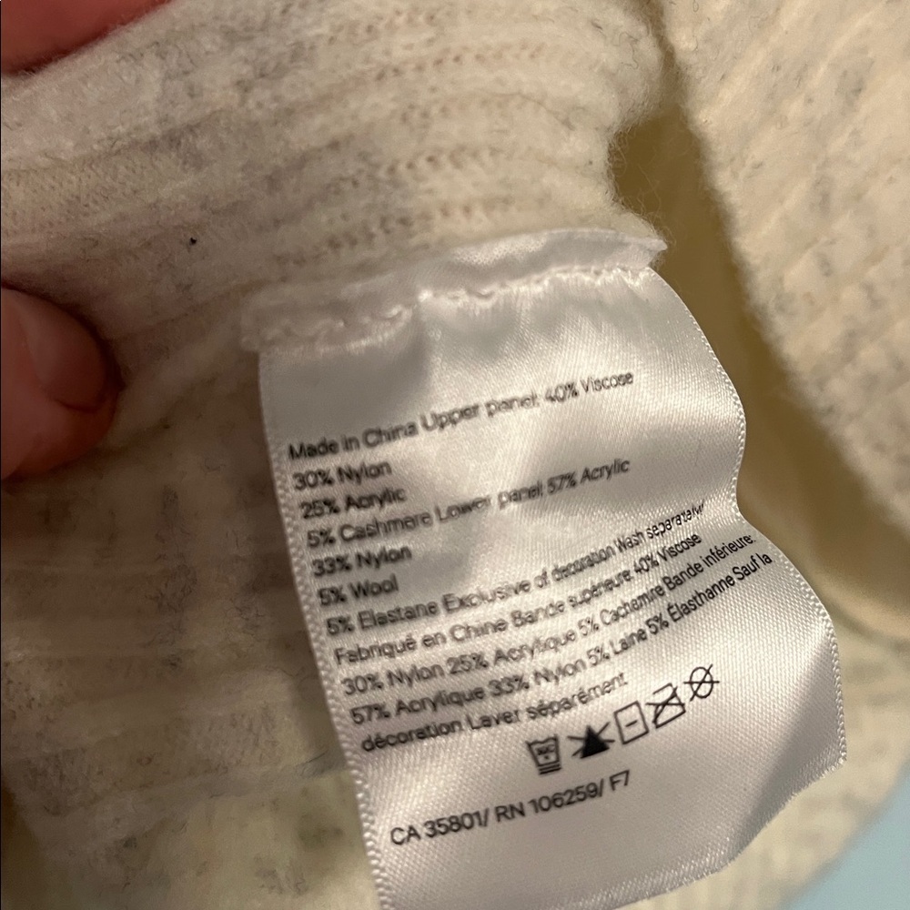 Lululemon Restful Intention Sweater in Light/Heathered Light Ivory size m - Picture 9 of 10